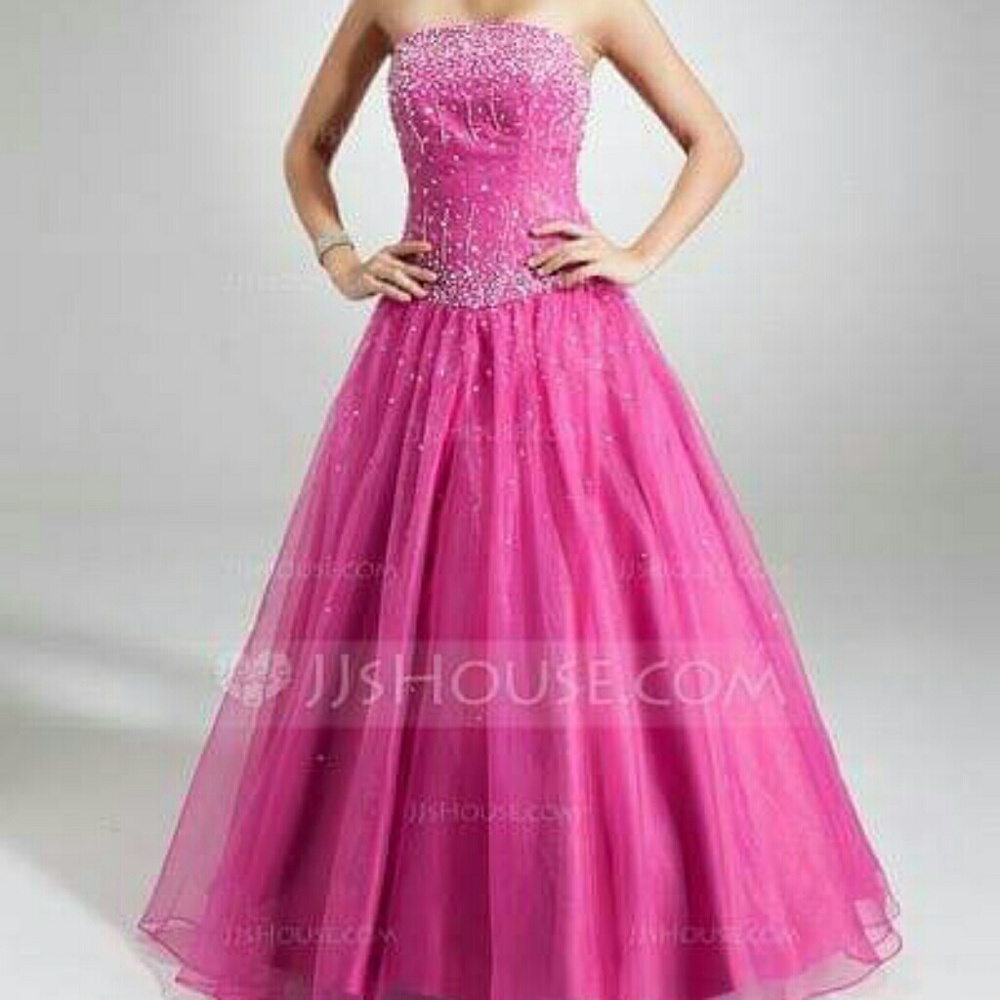 Fuchsia prom dress